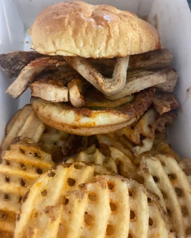 Vegan Sammie with Fries Combo.