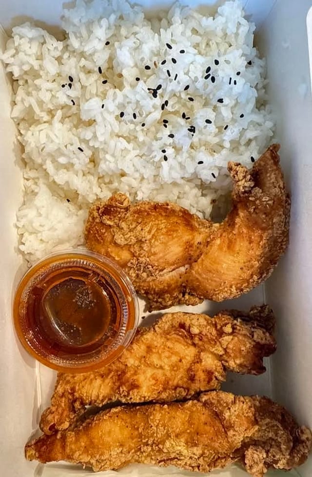 Tenders with White Rice Combo.